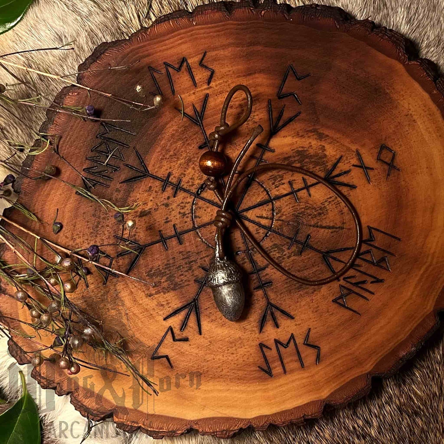 Handmade Acorn Pendulum